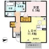 エトワールセボン 1LDKの間取り