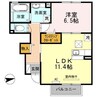 エトワールセボン 1LDKの間取り