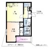 フジパレス瓜生堂Ⅰ番館 1DKの間取り