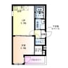 フジパレス瓜生堂Ⅴ番館 1LDKの間取り