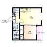 フジパレス瓜生堂Ⅱ番館 1LDKの間取り