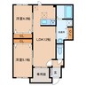ブルースカイ 2LDKの間取り