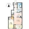 レジリエンス 1LDKの間取り