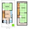 玉串町西2-3　連棟 3DKの間取り