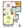 フォースクエア 1LDKの間取り