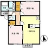 エーデルハイムA 2LDKの間取り