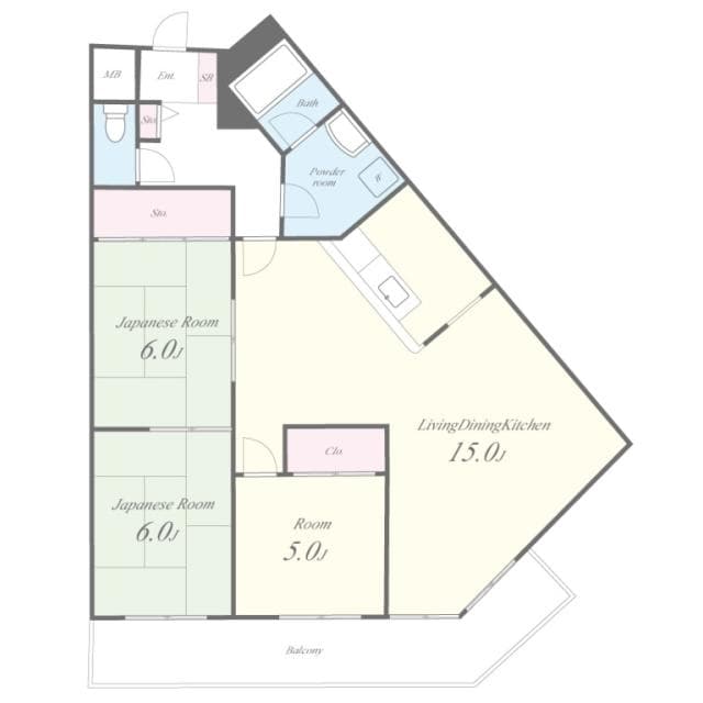 間取り図 グランドハイツ