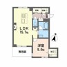 シャーメゾン若宮 1LDKの間取り