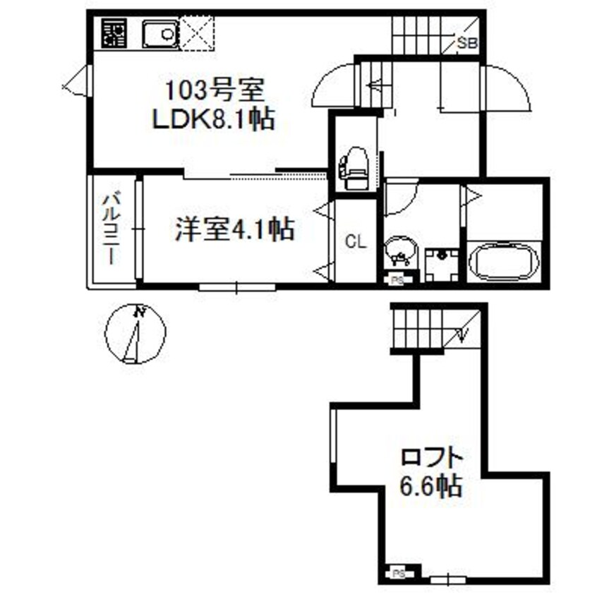間取図 ハレクラニ佐賀東