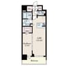 S-RESIDENCE佐賀天神aline 1LDKの間取り