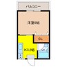 リファインハイツ 1Kの間取り