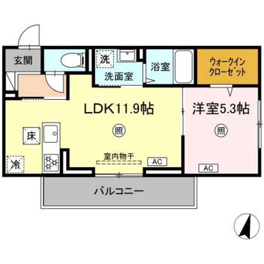 間取図 ロイヤルタウン日の出