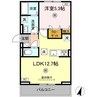 ロイヤルタウン八戸 1LDKの間取り