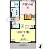 ロイヤルタウン八戸 1LDKの間取り
