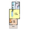 グランフォース 1LDKの間取り