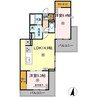 グランフォース 2LDKの間取り