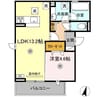ル・シュマン 1LDKの間取り
