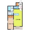 ドルチェ・ヴィータ東与賀　A棟 1LDKの間取り