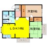 エクセレントメゾン 2LDKの間取り