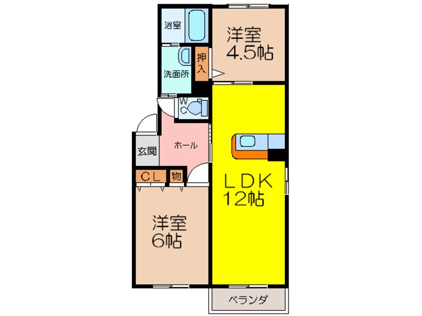 間取図 サンサン神野