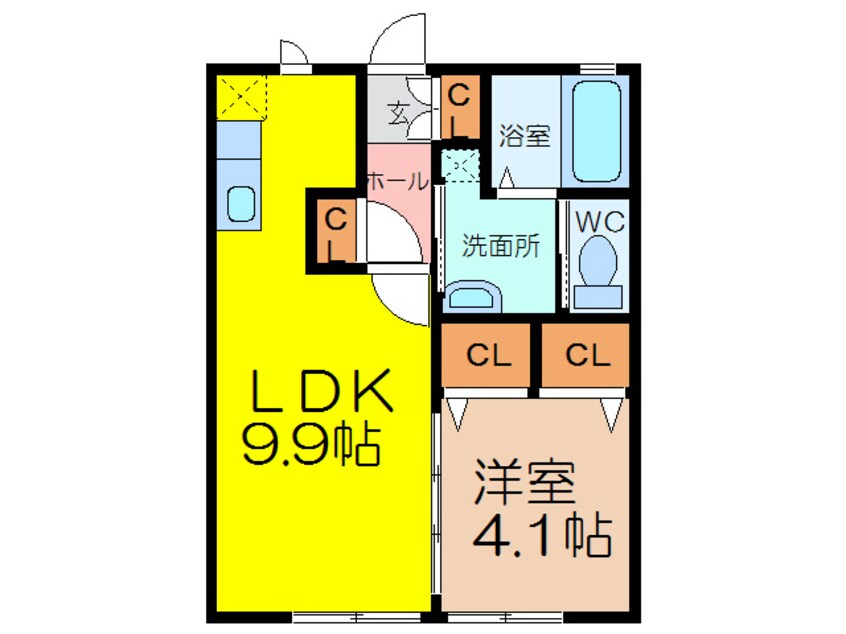 間取図 アベニュー大財