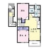 ラパヌイ 2LDKの間取り