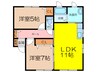 ベルメゾンエスト 2LDKの間取り