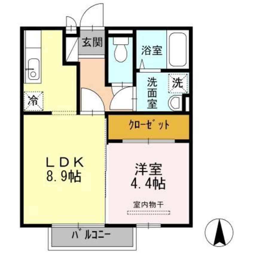 間取図 ヴィラージュ天祐館