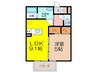 Tフレア 1LDKの間取り