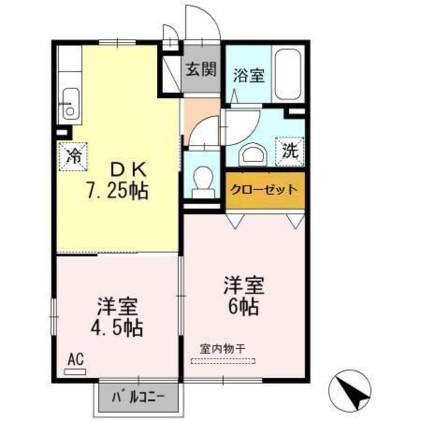 間取図 ジェネス南佐賀