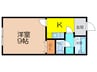 コーポ峰 1DKの間取り