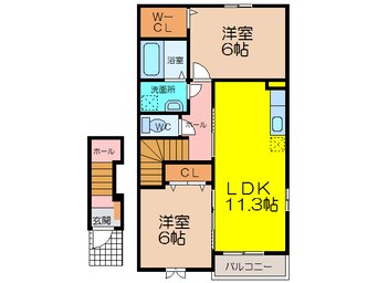 間取図 グロワール　メール