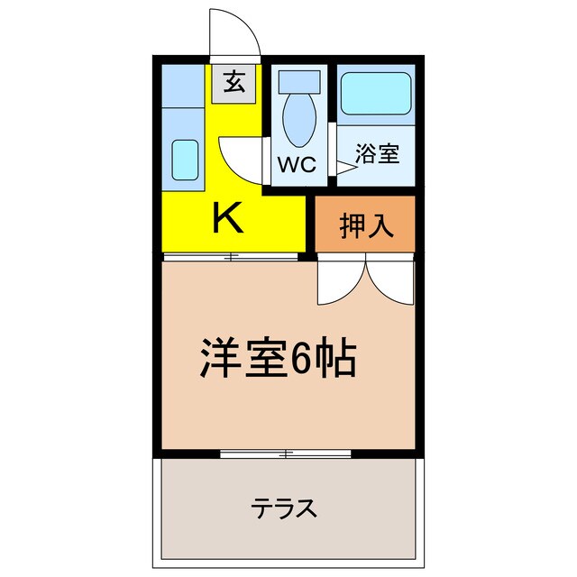 間取り図 コーポ大渕