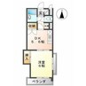 エンゼルハイツ楽夢 1DKの間取り