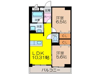 間取図 モン・ヴィラージュ佐賀駅前