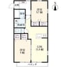 フロコリール25 2LDKの間取り