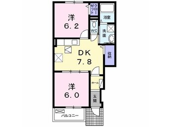 間取図 セントポーンズ小城Ｅ