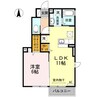 オプティマムハウス 1LDKの間取り