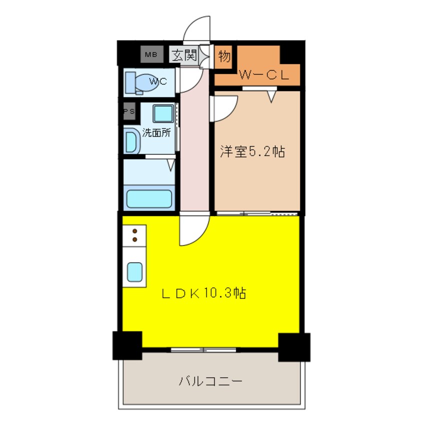 間取図 アクアチェントロ