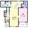 Ｐａｓｔｒａｌ　Ｃｏｕｒｔ　Ⅱ 1LDKの間取り