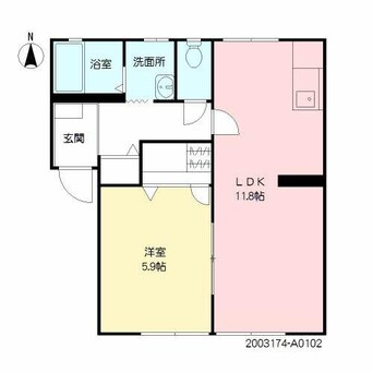 間取図 CORALハイツ