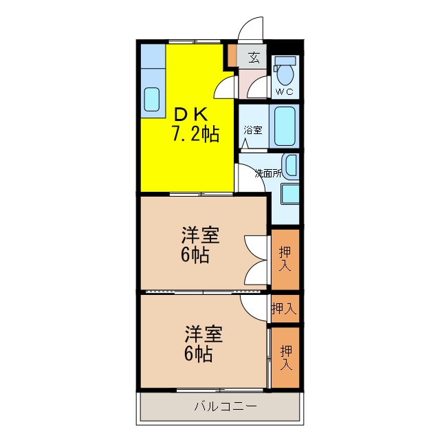 間取り図 Y・SENコーポ神園