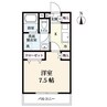 ハイツこもり 1Kの間取り