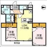 Gran Alegria 2LDKの間取り