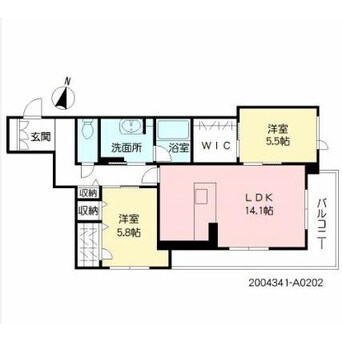 間取図 シャーメゾン堀川