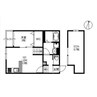 NEXUS Residental Square 1LDKの間取り