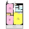 プライムハイム水ケ江 2LDKの間取り