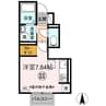 D-room夢　1号棟 1Rの間取り