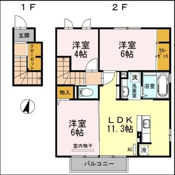 間取図 スノーウィコートⅦ