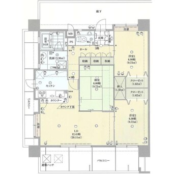 間取図 ラ・ヴィー欅